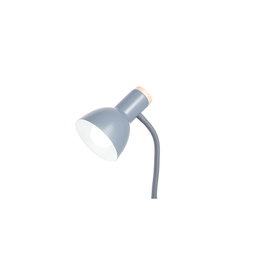 Alison Lampe de Table Acier Gris E27