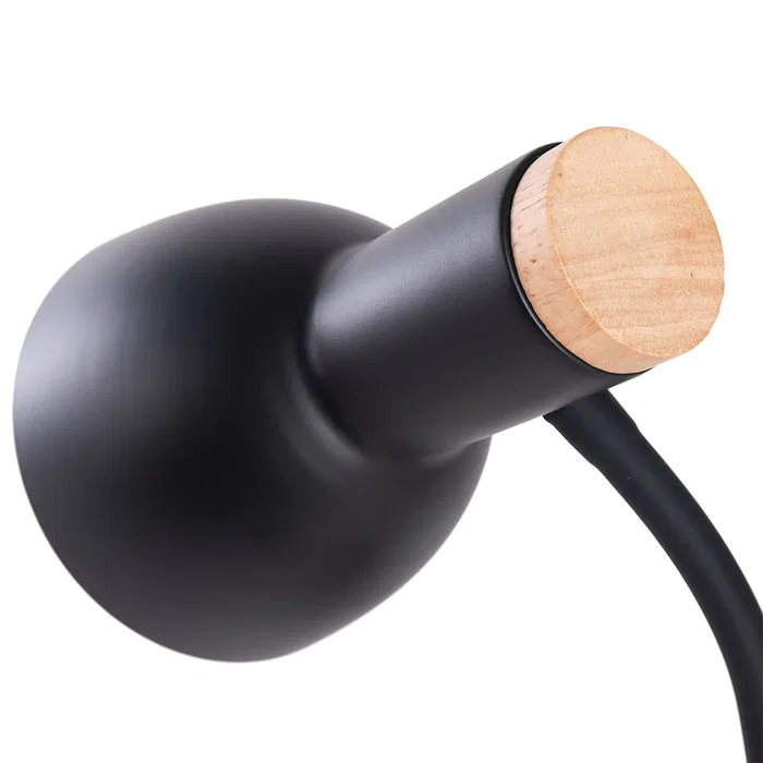 Alison SKD-T003-G Lampe de Table Design Moderne avec Culot E27 pour LED - Blanc Doré