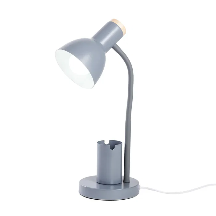 Alison SKD-T003-G Lampe de Table Design Moderne avec Culot E27 pour LED - Blanc Doré