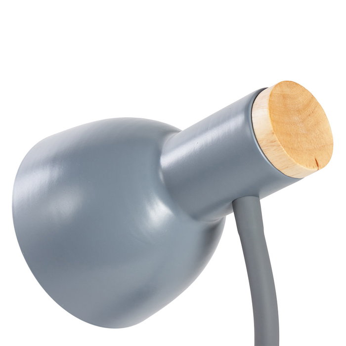 SKD Lampe de Table Alison SKD-T003-G Acier Gris E27 SKD Lampe de Table Alison SKD-T003-G Acier Gris E27