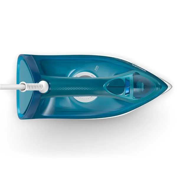 Philips DST3040/70 - Fer à repasser vapeur 2400W - Système anticalcaire intégré - 40 g/min vapeur continue - Semelle en céramique - Fonction pressing - Réservoir 300 ml - Bleu