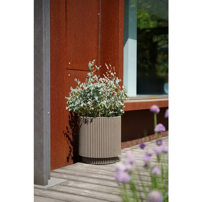 Capi Europe Vase cylindre Groove NL 44 x 46 cm Beige