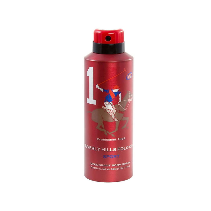 Beverly Hills Polo Club Antitranspirant Déodorant Spray Pour Hommes 175 ml - 1982 Sport 1 Beverly Hills Polo Club Antitranspirant Déodorant Spray Pour Hommes 175 ml - 1982 Sport 1