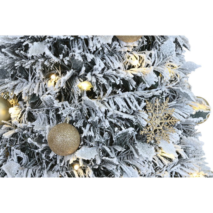 Sapin de Noël Home ESPRIT Doré PVC Enneigé