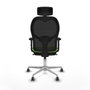 Piqueras y Crespo Chaise de Bureau avec Appui-tête 2D086G2 Pistache