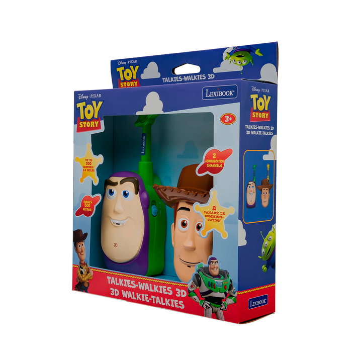 Lexibook Walkie Talkies 3D Toy Story pour enfants TW18TS - Portée 500 mètres, à partir de 3 ans