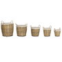 Set de basket Home ESPRIT Marron Coton osier (5 Pièces)