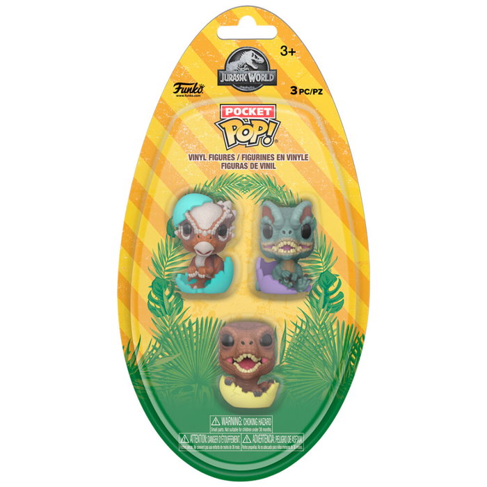 Funko Pocket POP! Vinyl Easter Egg 3-Pack Dinos Jurassic Park