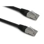 Lineaire Câble RJ45 Caté6 Blindé F/UTP Noir 1m - Référence PCC6FNB