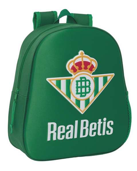 Safta Sac à dos 3D Real Betis Balompie - 27 x 33 x 10 cm pour enfants Safta Sac à dos 3D Real Betis Balompie - 27 x 33 x 10 cm pour enfants