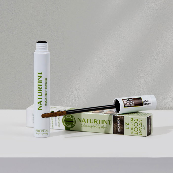 Naturtint Retouche Racinaire Instantanée 2 en 1 Cheveux Gris Temporaire Brun Clair 10 ml