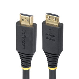 Startechcom Câble HDMI haute vitesse 2,4 m avec connecteurs à verrouillage, Noir