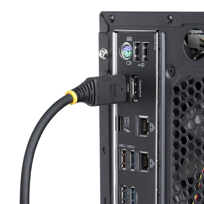 Câble HDMI Startech HDMI2-CABLE-GRIP-8F Noir