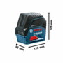 Bosch Professional GCL 2-15 Niveau laser points et lignes 15 m rouge/noir