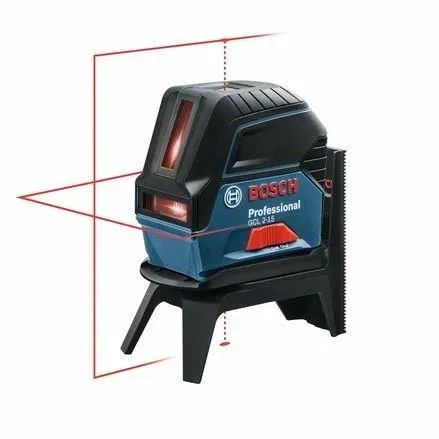 Bosch Professional Laser de nivellement GCL 2-15, 2 lignes rouges et 2 points verticaux, référence 0601066E00, sans batterie