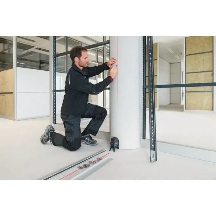 Bosch Professional Laser de nivellement GCL 2-15, 2 lignes rouges et 2 points verticaux, référence 0601066E00, sans batterie