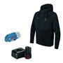Bosch Professional Veste chauffante GHH 12+18V XA avec batterie 12V 2,0Ah et chargeur, XL