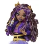 Monster High JHK30 - Poupée Clawdeen avec 7 Accessoires - Jupe Acrylique, Blouson Violet et Chaussures Dorées