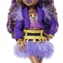 Monster High JHK30 - Poupée Clawdeen avec 7 Accessoires - Jupe Acrylique, Blouson Violet et Chaussures Dorées