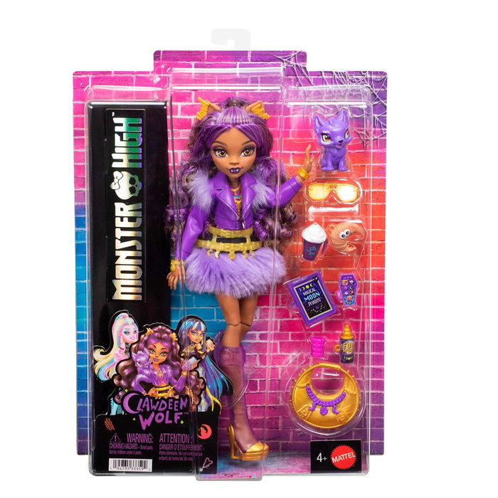 Mattel Monster High Clawdeen Wolf avec accessoires et loup Crescent Mattel Monster High Clawdeen Wolf avec accessoires et loup Crescent