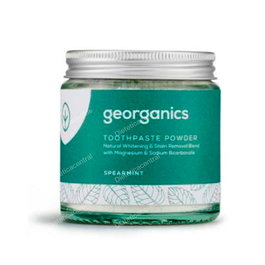 GEORGANICS Dentifrice en Poudre Minéral Blanchissant à la Menthe - 120 ml - Sans Fluor - COSMOS Natural - Vegan