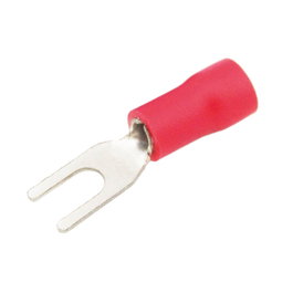 GSC Evolution Sac de 50 terminaux isolés à fourche 4,3/1,5 mm Rouge