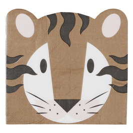 Party Time Lot de 20 serviettes savane