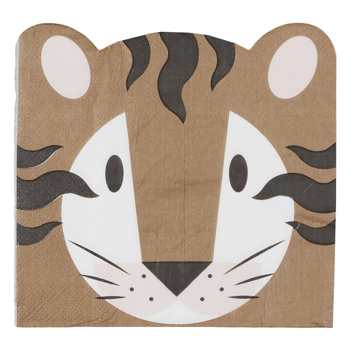 Party Time Lot de 20 serviettes savane Party Time Lot de 20 serviettes savane