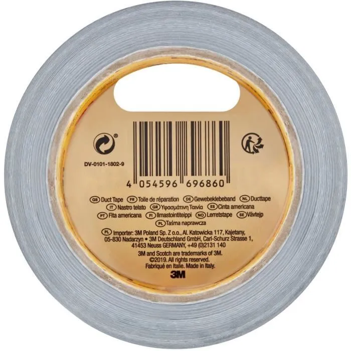 Scotch Ruban Adhésif Universel Renforcé Gris Argenté 48 mm x 25 m