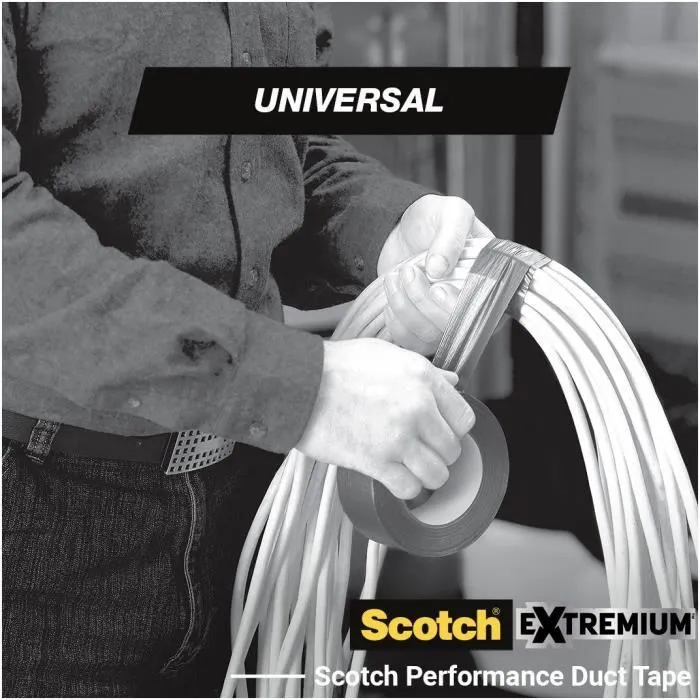 Scotch Ruban Adhésif Universel Renforcé Gris Argenté 48 mm x 25 m