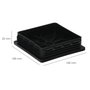 WOLFPACK LINEA PROFESIONAL Embout de protection plastique carré noir 100x100 mm, 25 unités