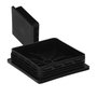 WOLFPACK LINEA PROFESIONAL Embout de protection plastique carré noir 100x100 mm, 25 unités