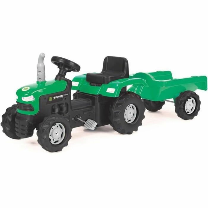 Buddy Toys Tracteur à pédales avec remorque BPT 1013 - Vert