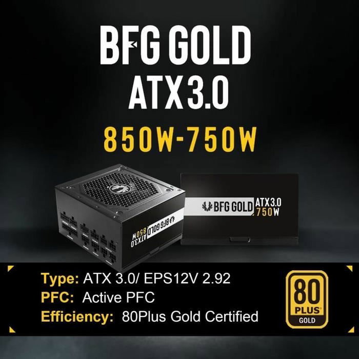 BitFenix BFG GOLD 850W ATX 3.0 80+ Gold