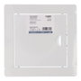 Edm Plaque de visite carrée en acier inoxydable blanc 15x15 cm (encastrement 19,5x19,5 cm)