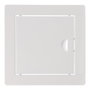 Edm Plaque de visite carrée en acier inoxydable blanc 15x15 cm (encastrement 19,5x19,5 cm)
