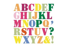Misskuty Ensemble de 30 emporte-pièces fins ZAG Alphabet et symboles majuscules