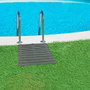 Wenko 22947100 - Dalle de douche antidérapante grise 55 x 55 cm, usage intérieur et extérieur
