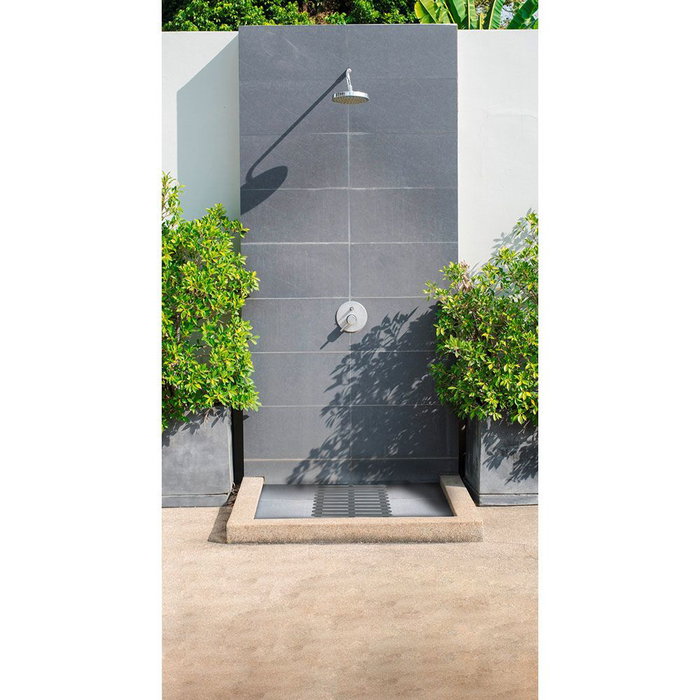 Wenko 22947100 - Dalle de douche antidérapante grise 55 x 55 cm, usage intérieur et extérieur Wenko 22947100 - Dalle de douche antidérapante grise 55 x 55 cm, usage intérieur et extérieur
