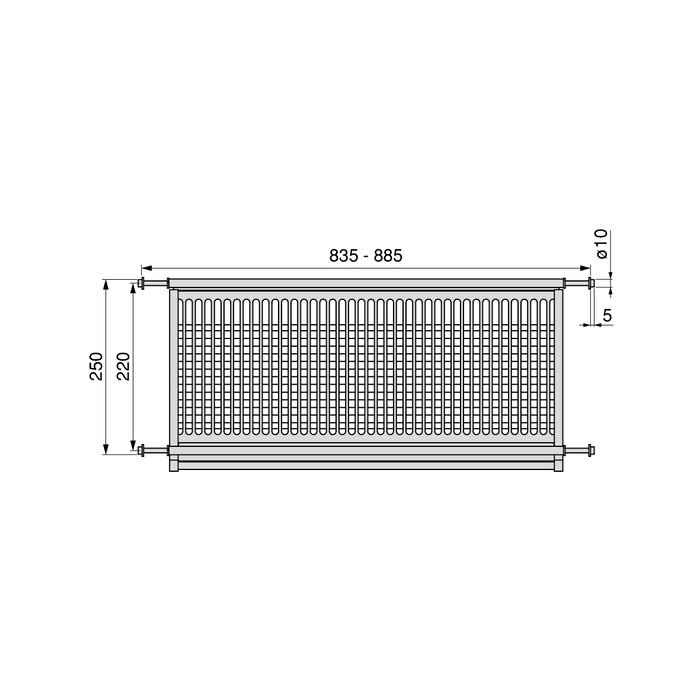 Emuca Égouttoir acier inoxydable Drynox, module 900mm, acier inoxydable