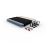 PATCHBOX patchbox.one 8RU, Système de Gestion de Câbles Réseau Rétractables Cat.6a STP Bleu, avec 24 Ports et Organisation de Baie