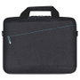 Coolbox Malette pour Ordinateur Portable 15.6" - Sac de Transport Noir avec Détails Bleus - Sacoche pour Netbook avec Compartiments