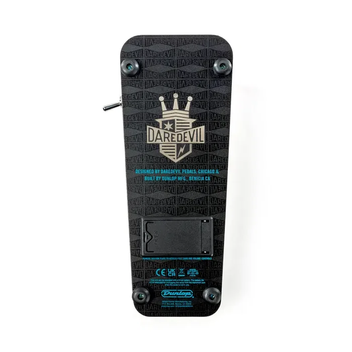 DUNLOP Pedal Wah Crybaby Daredevil Fuzz - Pédale d'effet wah-wah avec fuzz intégré pour guitare DUNLOP Pedal Wah Crybaby Daredevil Fuzz - Pédale d'effet wah-wah avec fuzz intégré pour guitare