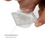 Wolfpack Butoir de porte adhésif transparent avec plaque métallique