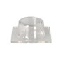 Wolfpack Butoir de porte adhésif transparent avec plaque métallique