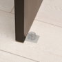 Wolfpack Butoir de porte adhésif transparent avec plaque métallique