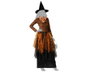 BigBuy Carnival Déguisement Sorcière Marron avec Jupe en Tulle et Chapeau XS/S