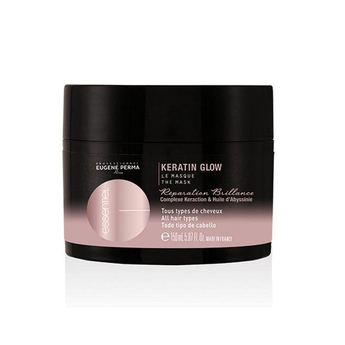 Essentiel - Masque réparateur et lissant Keratin Glow pour cheveux brillants et soyeux - 150 mL Essentiel - Masque réparateur et lissant Keratin Glow pour cheveux brillants et soyeux - 150 mL