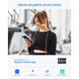 Renpho PEU-R-A020-BK Balance Connectée Elis Solar 2 avec Smart WLAN et Bluetooth - Noir