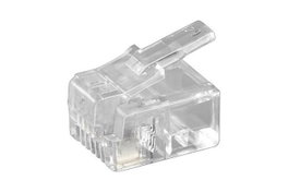 MicroConnect KON501-10R Lot de 10 connecteurs RJ11 6P4C